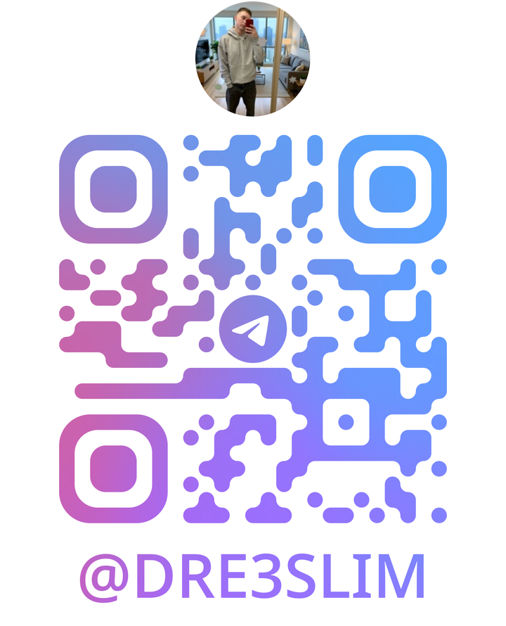QR-код Telegram @Dre3slim